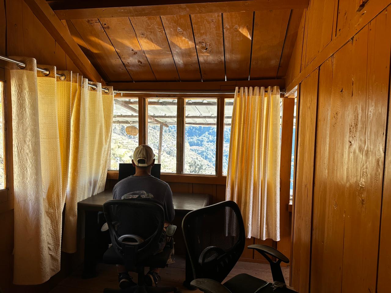 Wooden cottage interiors